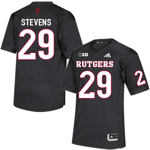 Men #29 Lawrence Stevens Rutgers Scarlet Knights College Football Jerseys Sale-Black